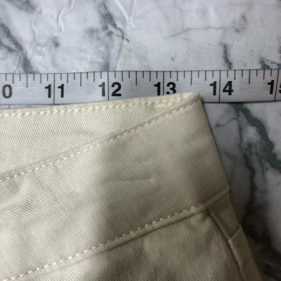 Boden Denim Cream Colored Slim Straight Pants Size 6 NWT - Picture 4 of 6